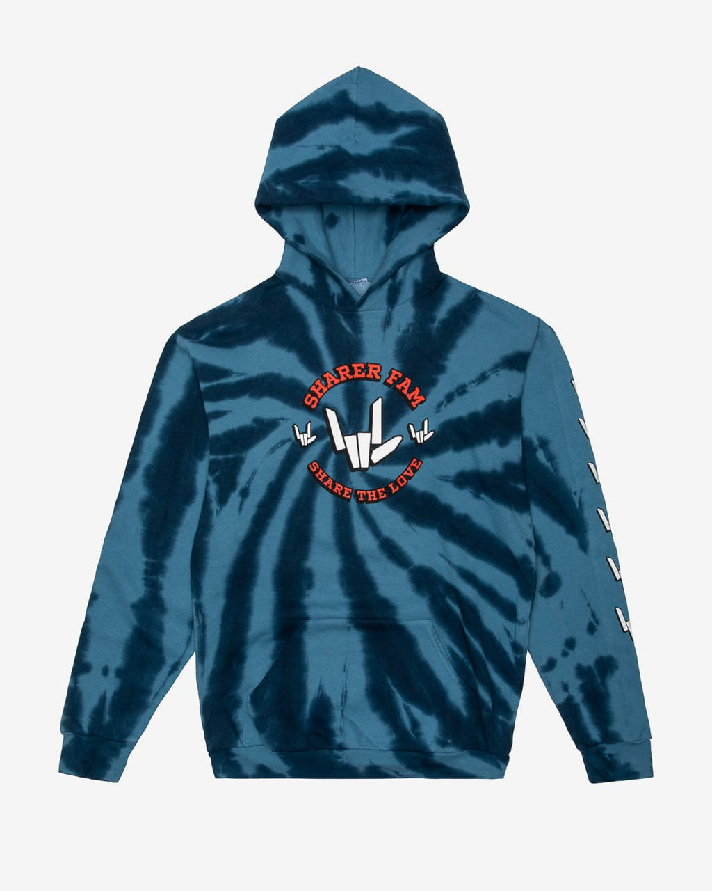 Stephen Sharer 'Sharer Squad' Youth Pullover Hoodie (Blue Tie Dye ...