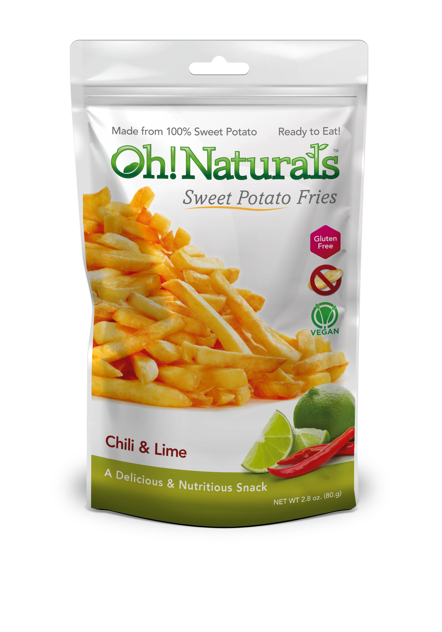 Chili & Lime Sweet Potato Fries - Oh! Naturals