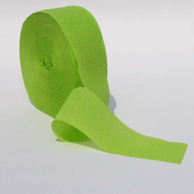 Light Green Crepe Paper Streamers 150 Long Crepe Paper Store