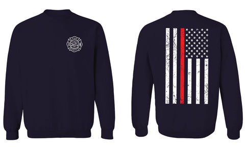 thin red line firefighter hoodie