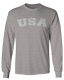 USA Vintage Patriotic American United States of America mens Long sleeve t shirt