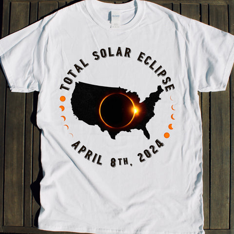 2024 Total Solar Eclipse shirts for sale for every US State in the pat ...