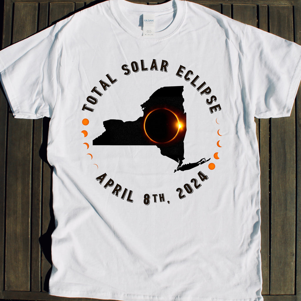 2024 Total Solar Eclipse Shirt: New York – RAD Shirts Custom Printing