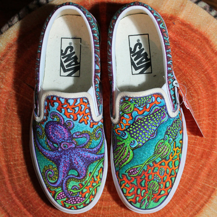 vans pattern shoes