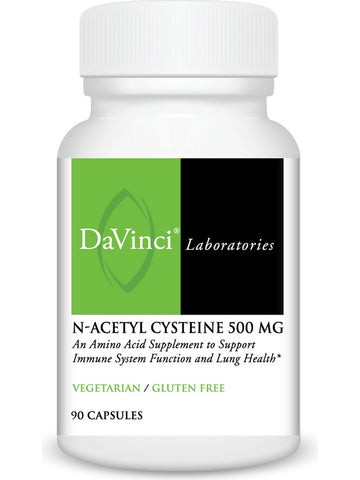 DaVinci Laboratories of Vermont, NAC (N-Acetyl Cysteine) 500 MG, 90 Capsules