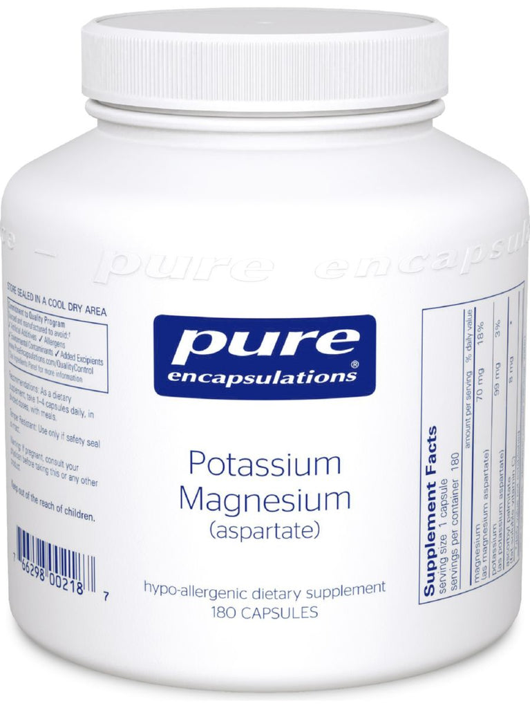 Potassium Magnesium (aspartate), 180 vcaps Herbs Direct