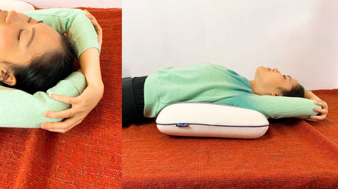 Arm bent at the elbow Skyler pillow