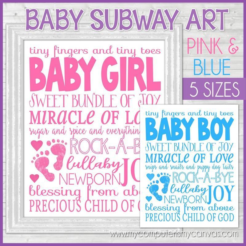 Baby Subway Art Bundle PRINTABLE