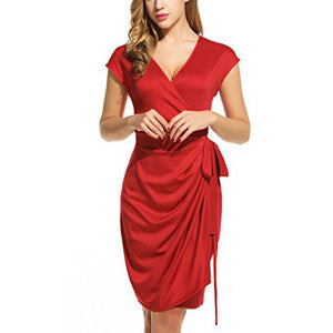 draped wrap dress