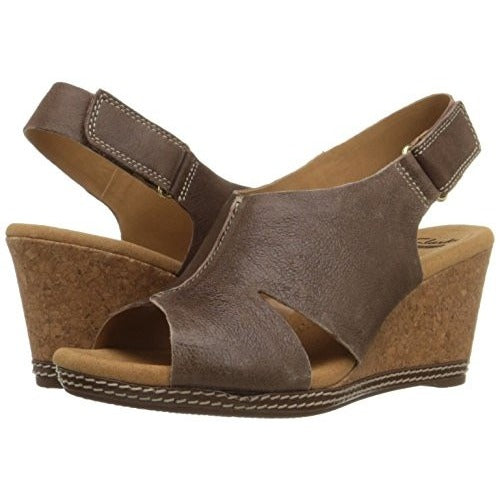 clarks women's helio float wedge sandal