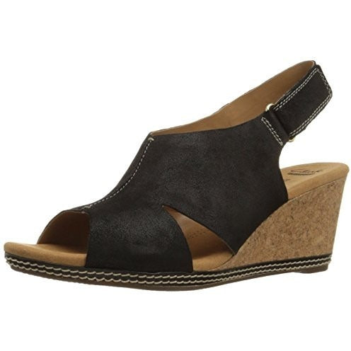 clarks platform wedge sandals