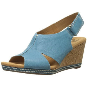 clarks collection women's helio float wedge open toe sandals