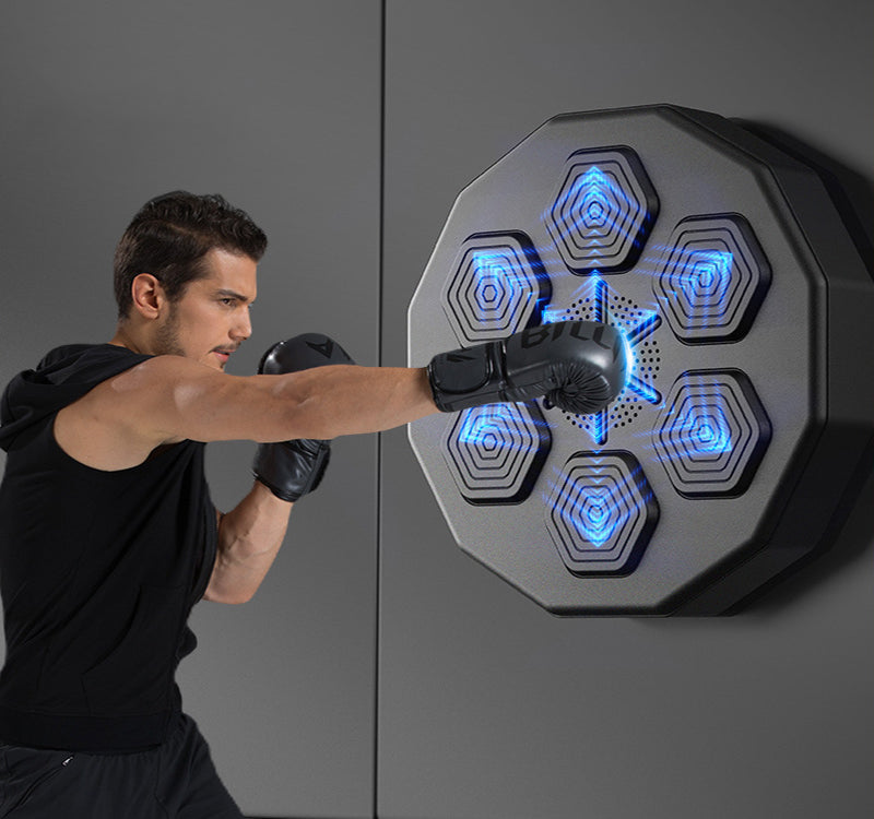 Inmorven Music Boxing Machine Rechargeable Boxing Equipment Wall Mount Home  Smart Boxing Target Workout Machine Electronic Focus Agility Training