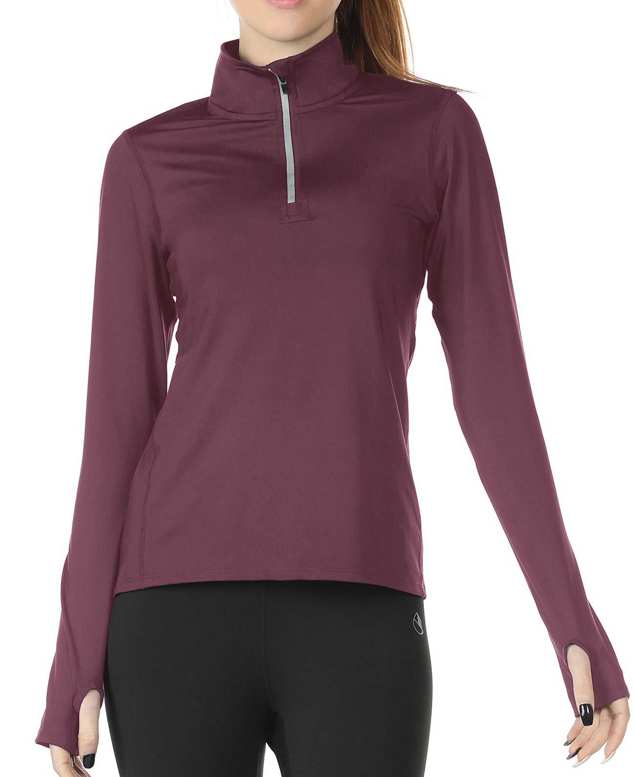 icyzone Workout Long Sleeve Shirts for Women - Yoga Running Tops Quart –  icyzonesports