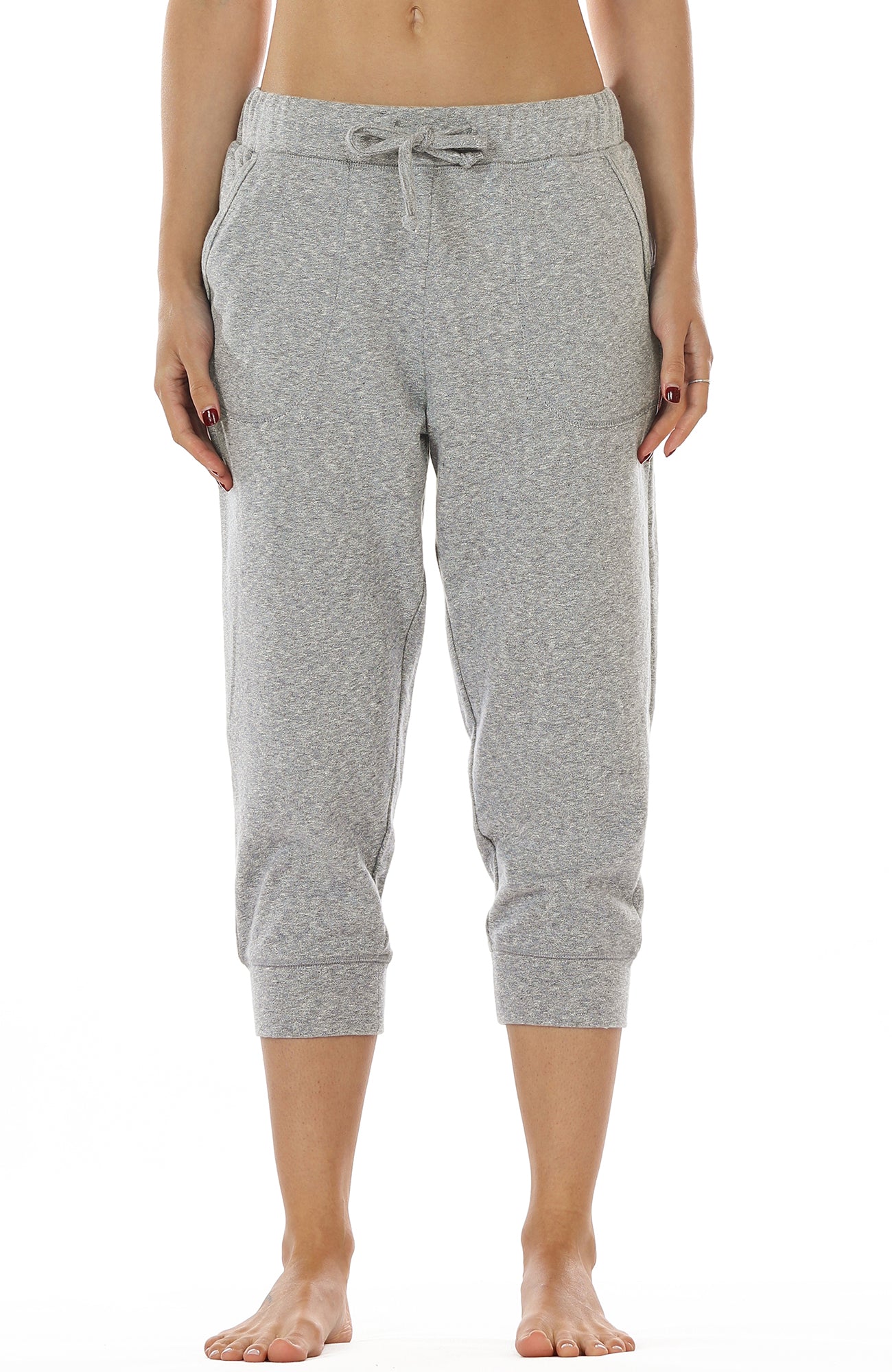 Athletic Works Women's Plus Size French Terry Capri Jogger