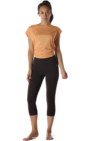 icyzone Open Back Workout Top Shirts - Yoga t-Shirts Activewear Exerci ...