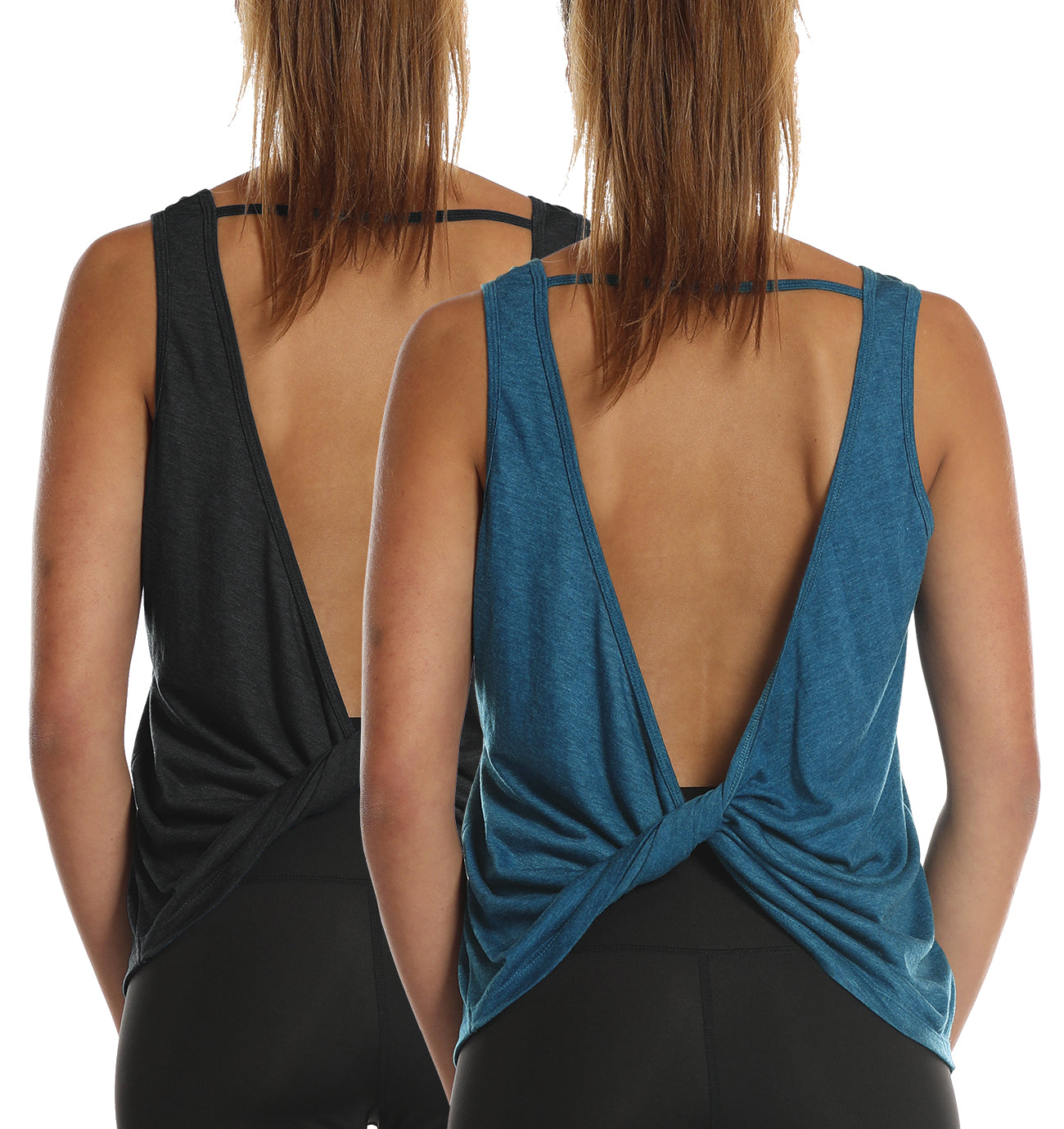 ICTIVE Womens Cross Backless Workout Tops for Women Racerback Tank