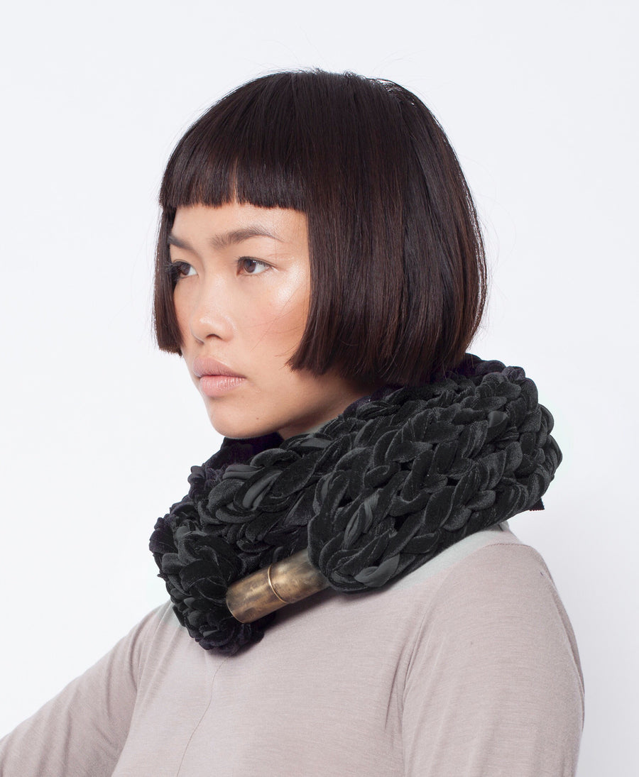 RUDO / Handmade Velvet Extra Soft Knitted Scarf – Gily Ilan | Fashion ...