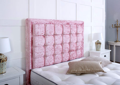 HOT PINK CRUSHED VELVET DIVAN BED FRAME WITH DRAWS – Nabi's Ottoman  Furniture