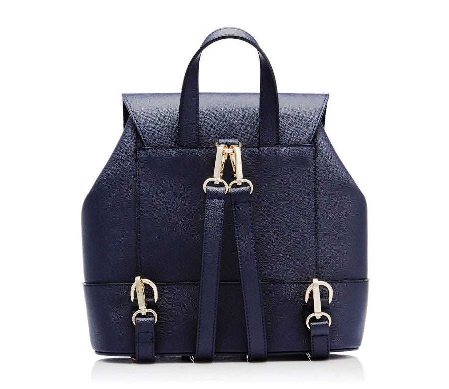 Versace 1969: Navy Zip Pocket Backpack 