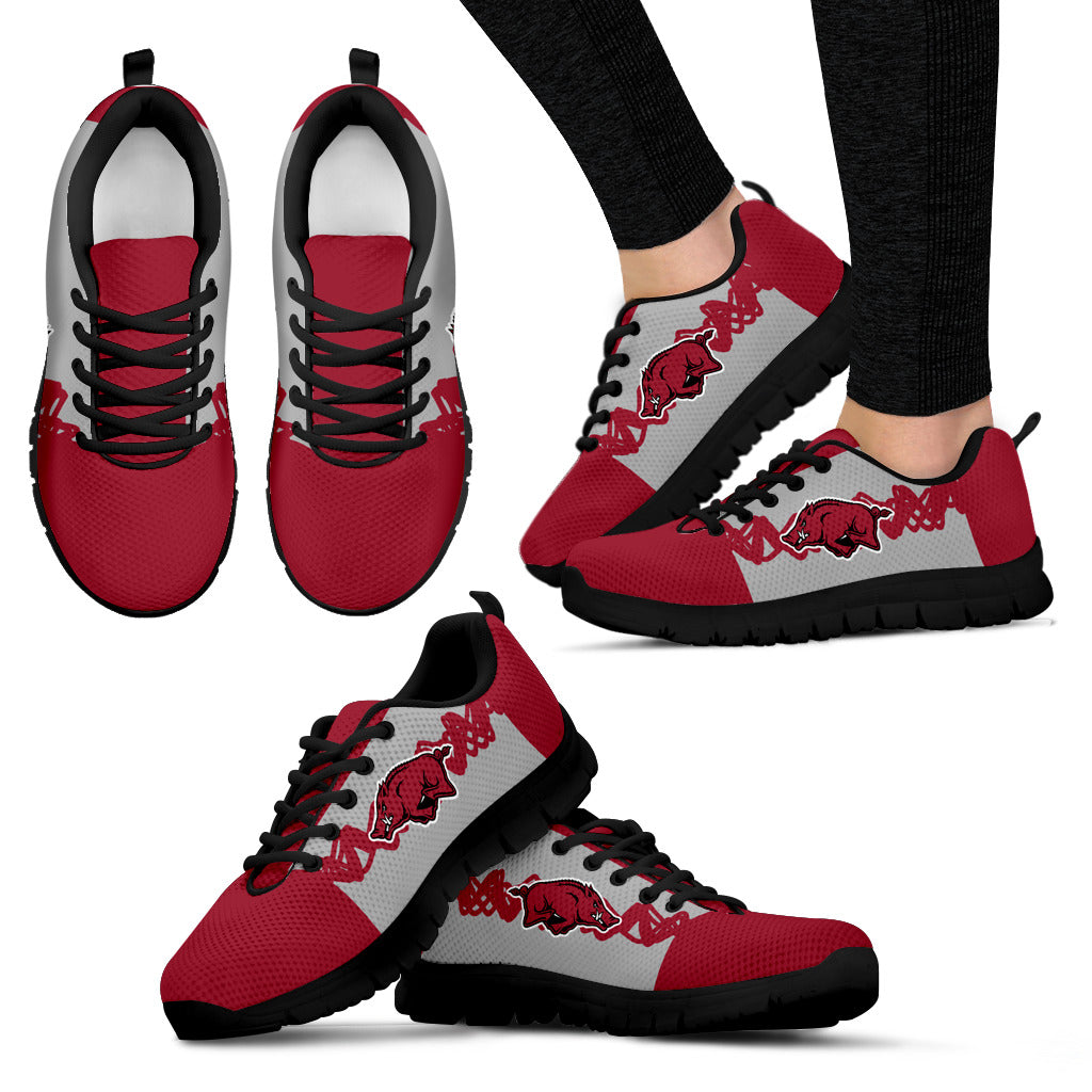 Doodle Line Amazing Arkansas Razorbacks Sneakers V1 – Best Funny Store