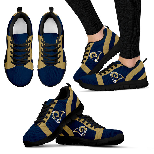 Line Inclined Classy Los Angeles Rams Sneakers – Best Funny Store