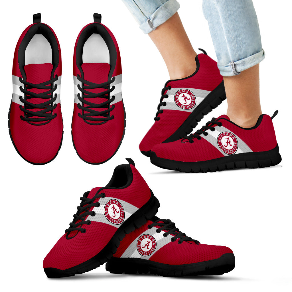 Three Colors Vertical Alabama Crimson Tide Sneakers – Best Funny Store