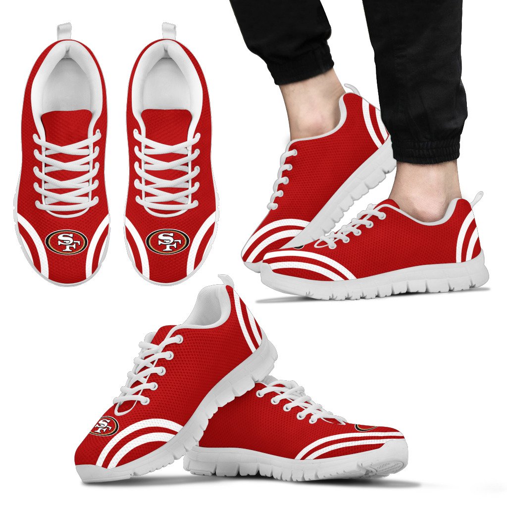 Lovely Curves Stunning Logo Icon San Francisco 49ers Sneakers – Best ...