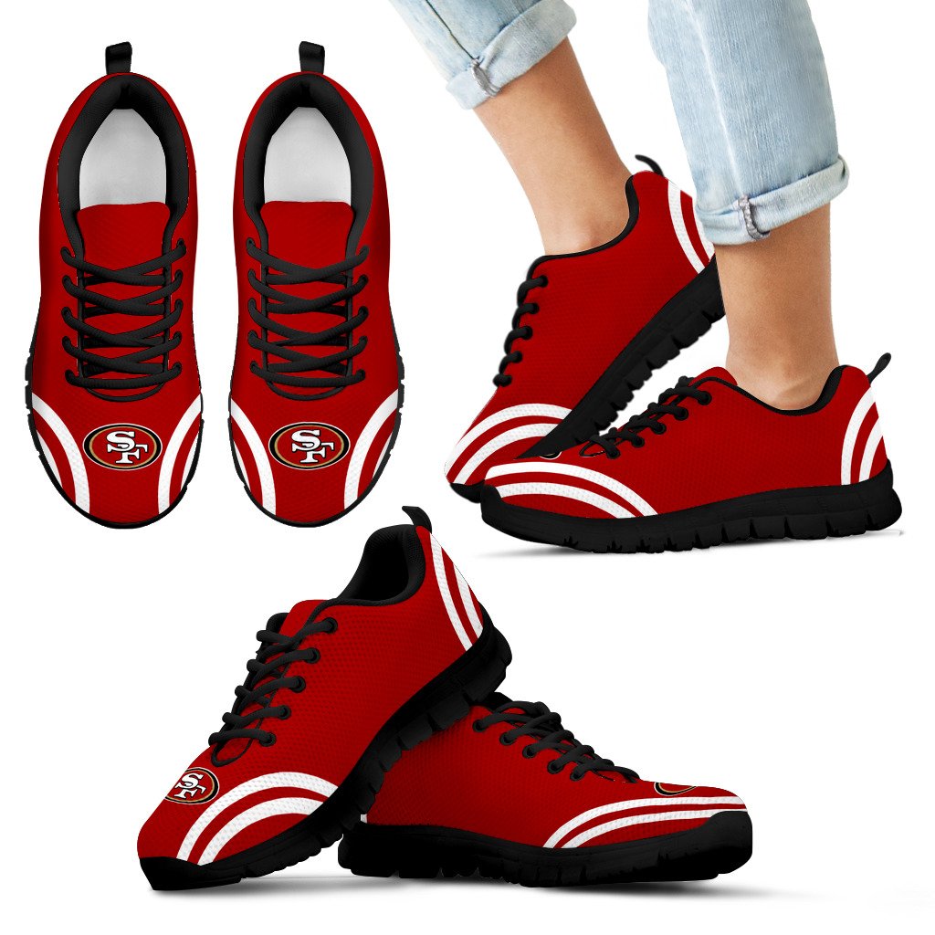 Lovely Curves Stunning Logo Icon San Francisco 49ers Sneakers – Best ...