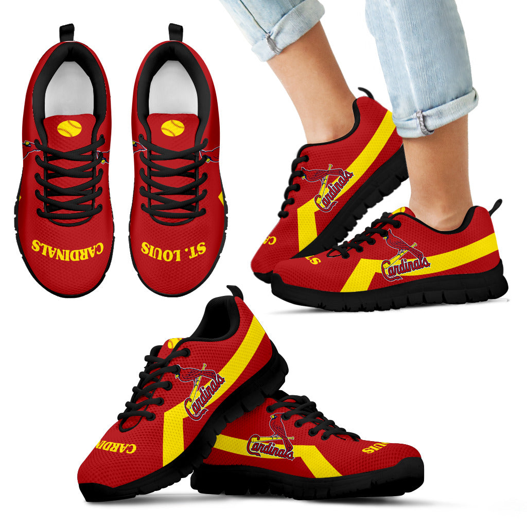 St. Louis Cardinals Line Logo Sneakers – Best Funny Store