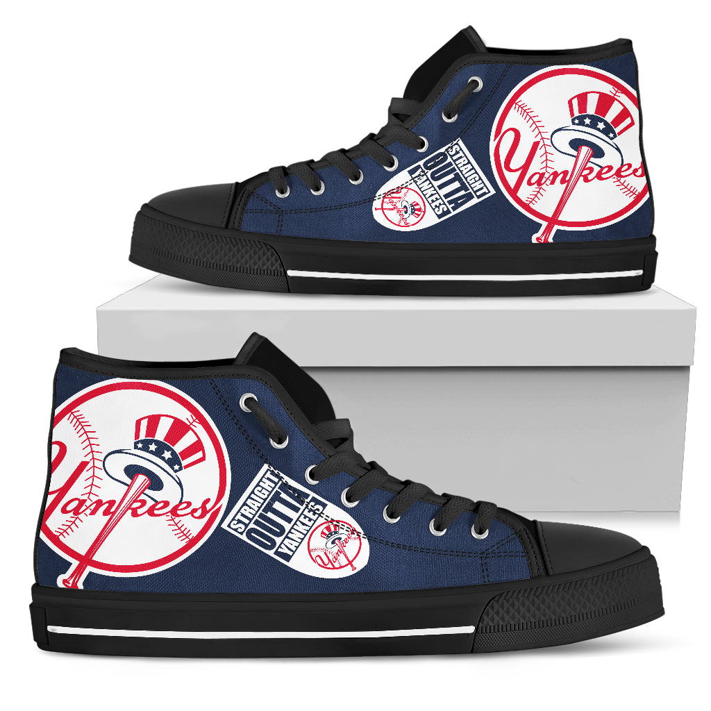 Straight Outta New York Yankees High Top Shoes – Best Funny Store