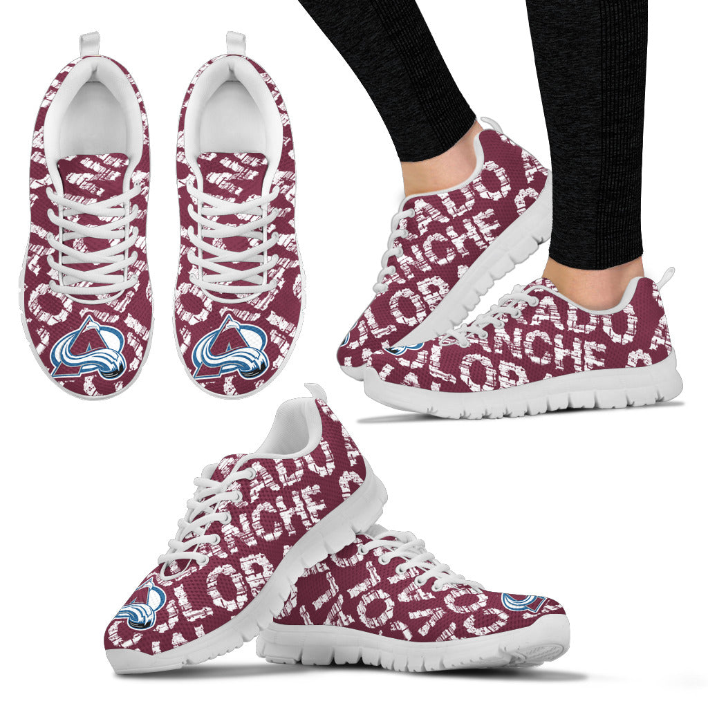 Vintage Logo Beautiful Colorado Avalanche Sneakers V1 – Best Funny Store