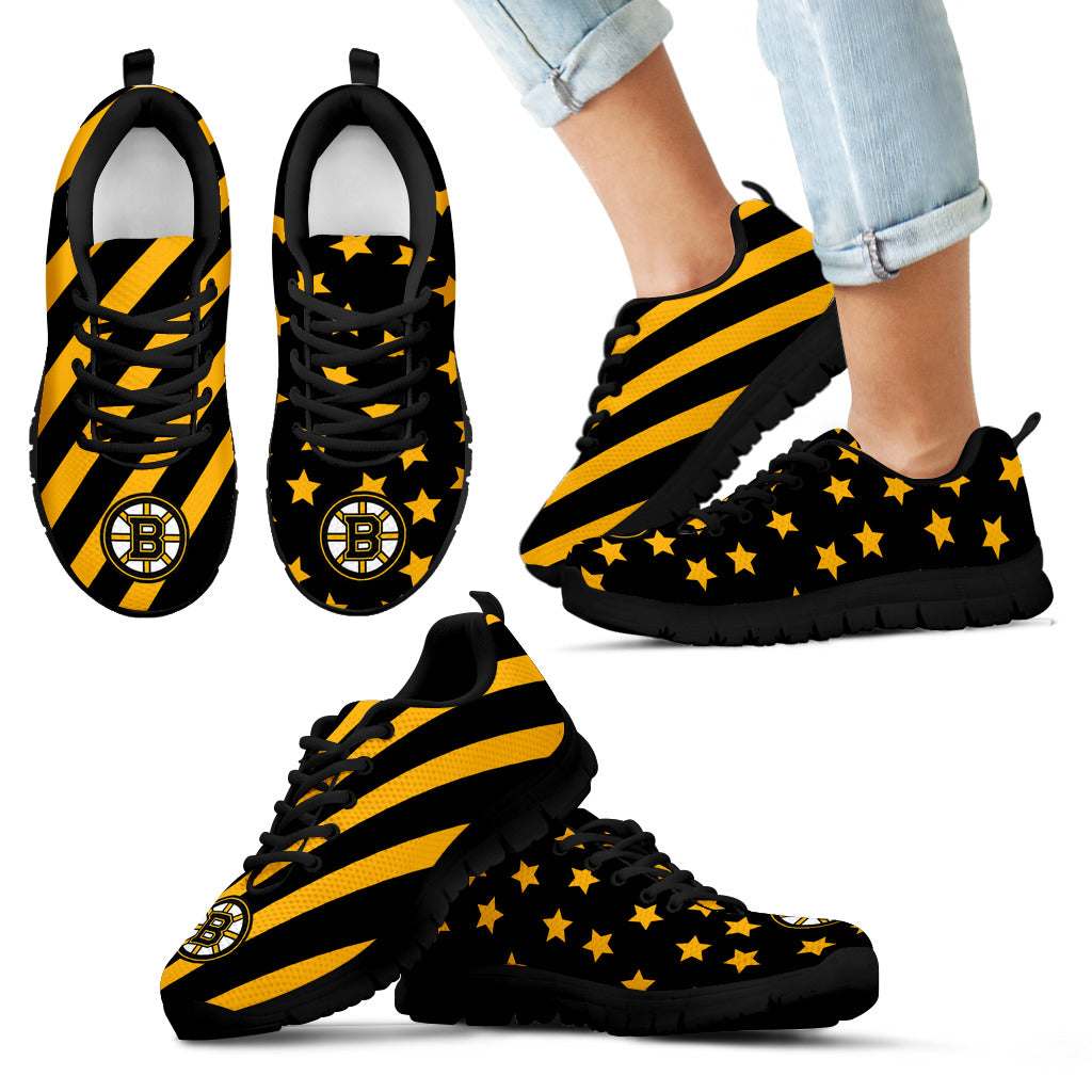 Splendid Star Mix Edge Fabulous Boston Bruins Sneakers – Best Funny Store