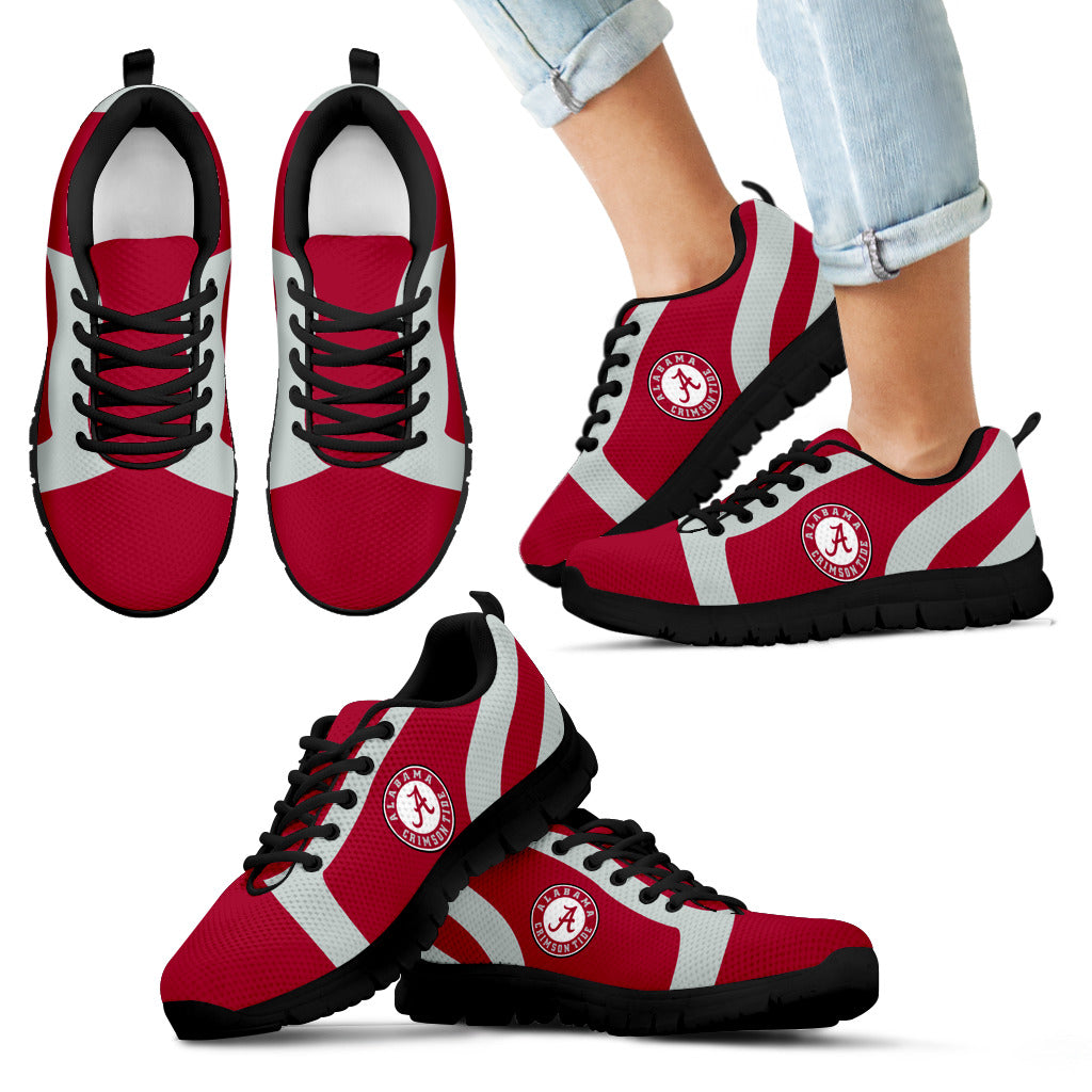 Line Inclined Classy Alabama Crimson Tide Sneakers – Best Funny Store