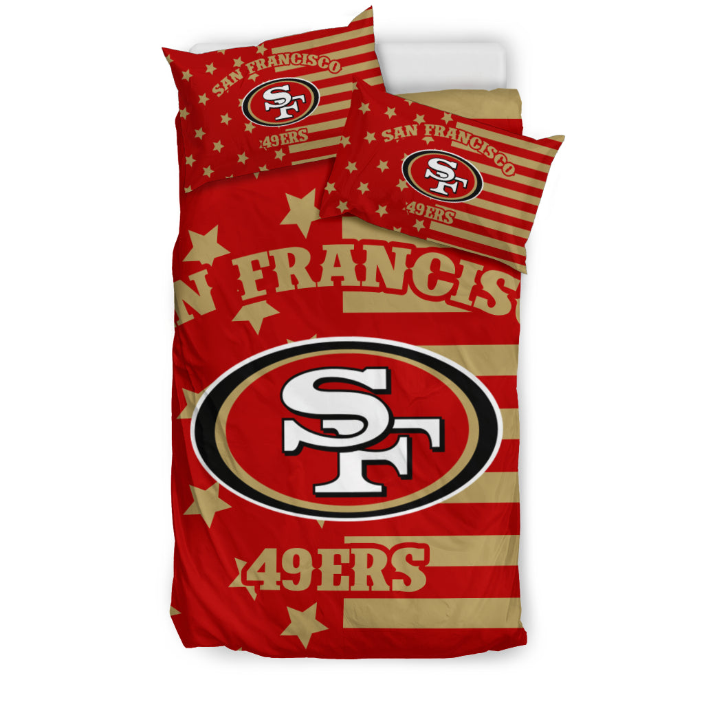 Star Mashup Column San Francisco 49ers Bedding Sets Best Funny Store