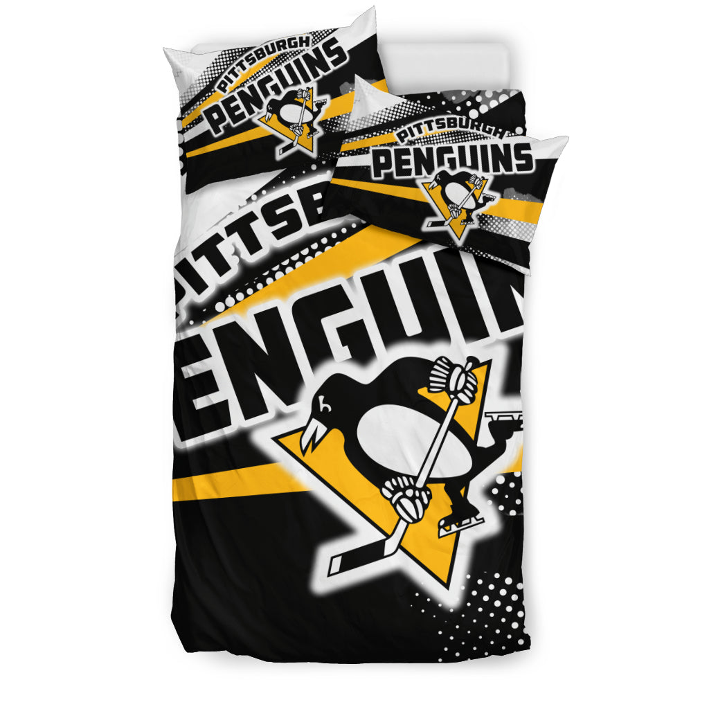 Colorful Shine Amazing Pittsburgh Penguins Bedding Sets Best