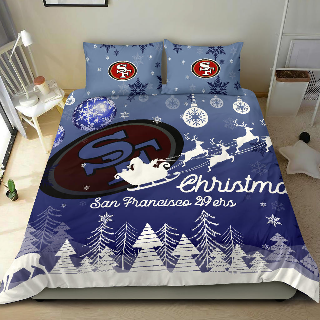 Merry Christmas Gift San Francisco 49ers Bedding Sets Pro Shop