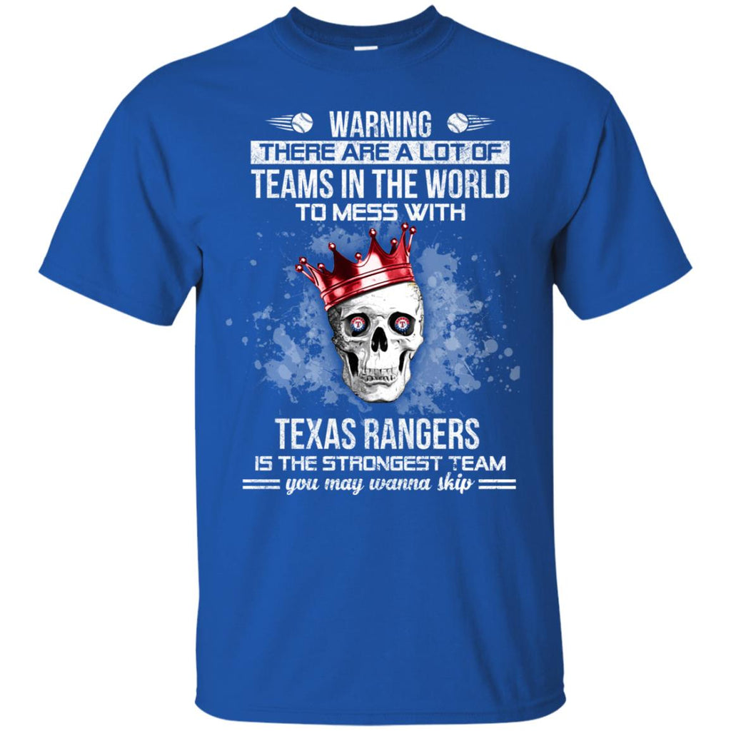 texas rangers skull shirt