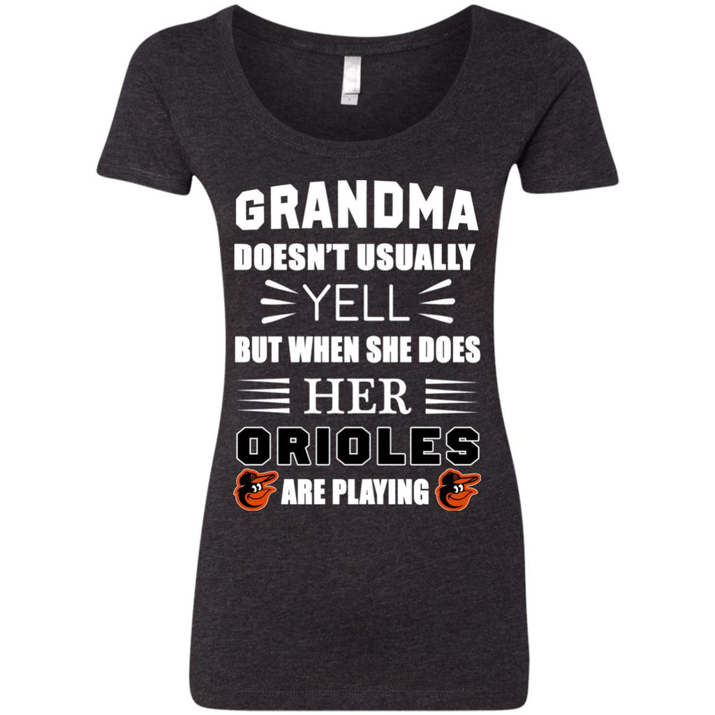 Grandma Doesn't Usually Yell Baltimore Orioles T Shirts – Best Funny Store