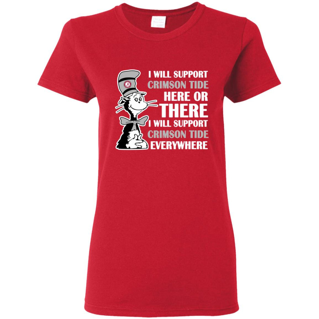 I Will Support Everywhere Alabama Crimson Tide T Shirts – Best Funny Store