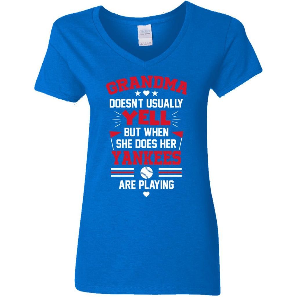 Grandma Doesn't Usually Yell New York Yankees T Shirts – Best Funny Store