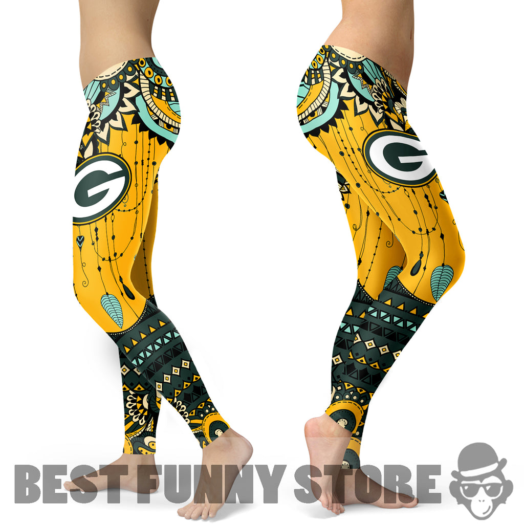 Simple Boho Green Bay Packers Leggings – Best Funny Store