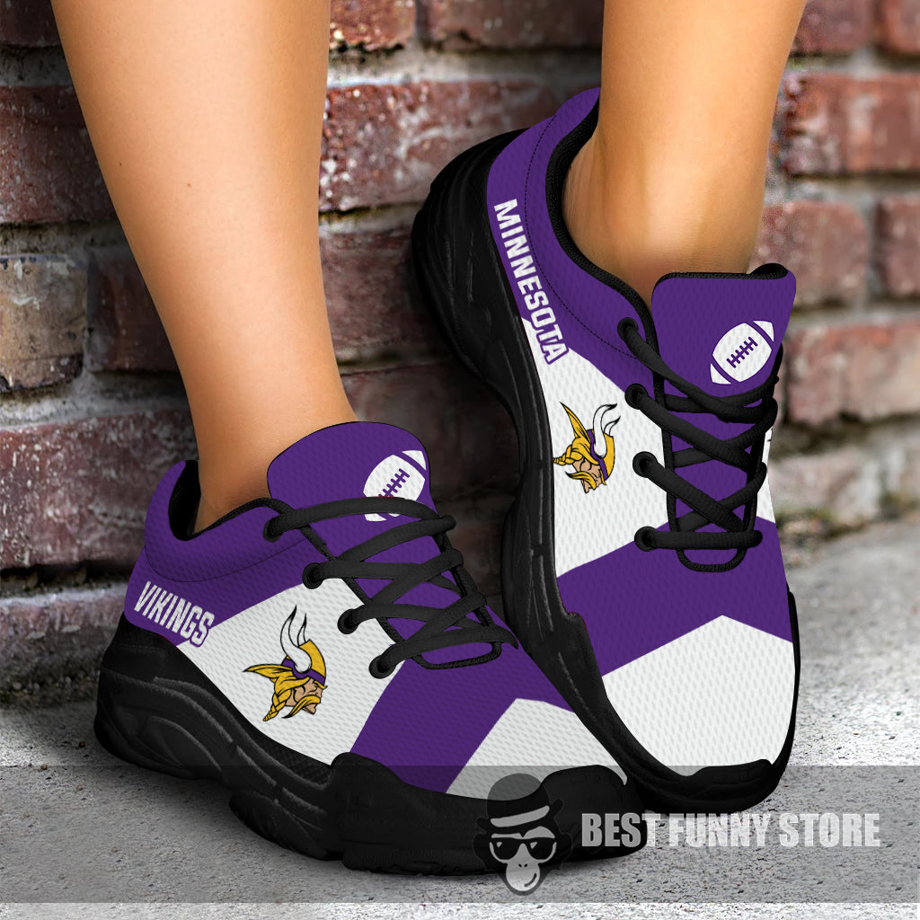 Pro Shop Logo Minnesota Vikings Chunky Sneakers Best Funny Store