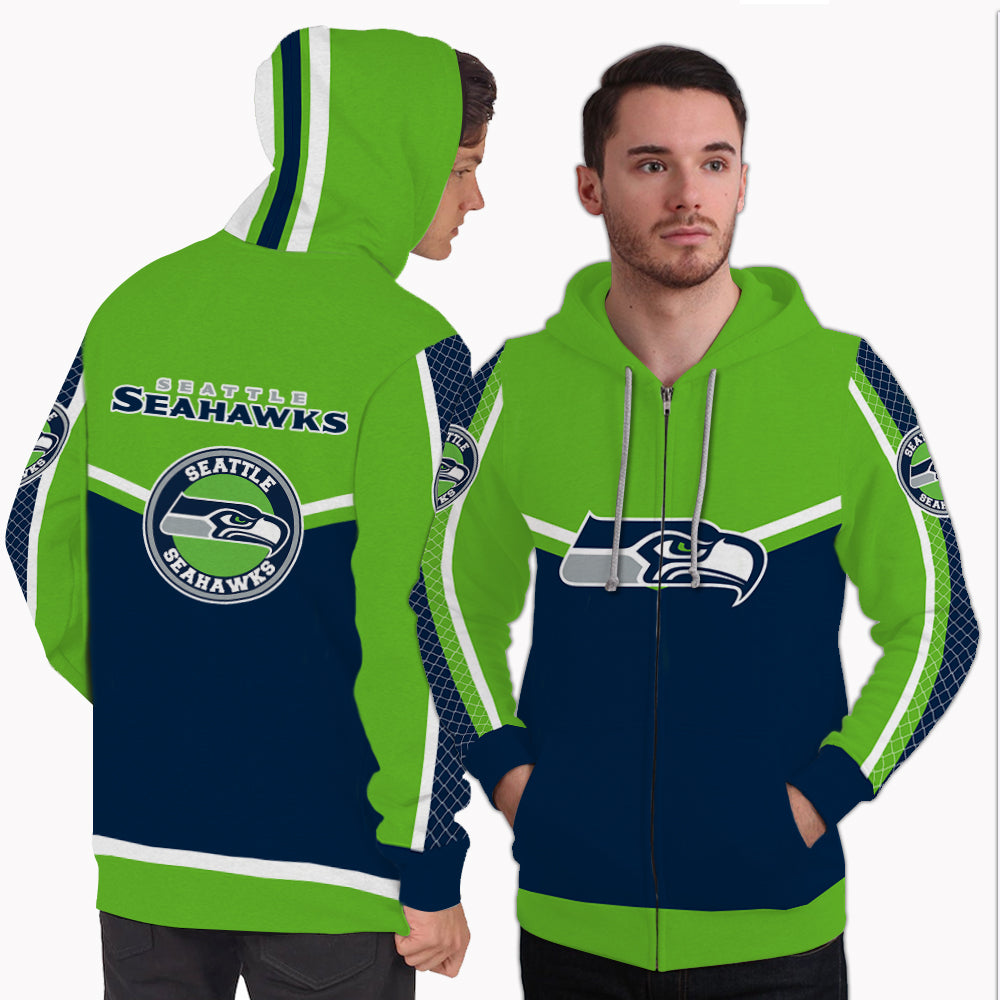 seahawks zip hoodie