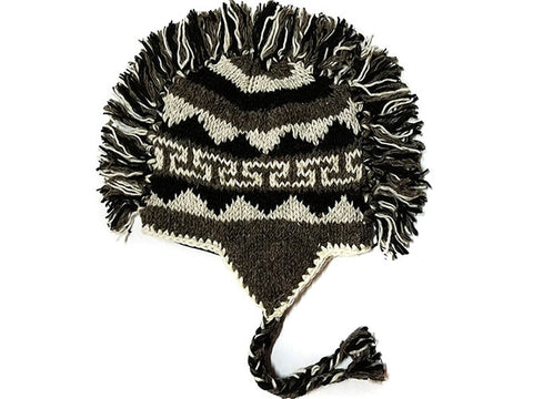 Dolpo Mohawk Hand Knitted Tibetan Woolen Winter Hat