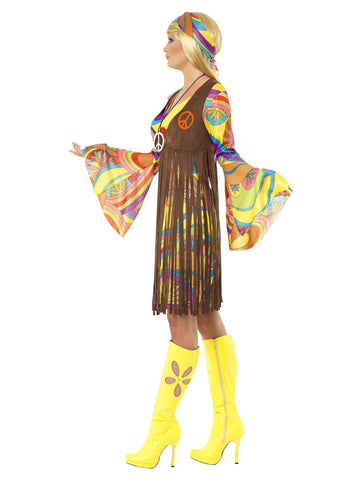 Women's 1960's Groovy Lady Brown Costume | The Halloween spot – The ...