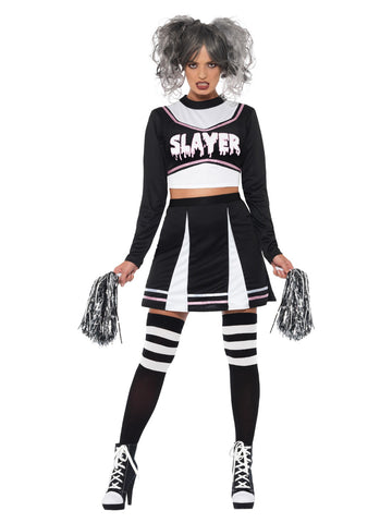 vlinder B olie energie Women's Gothic Cheerleader Costume | The Halloween Spot