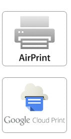 AirPrint, Google Cloud Print compatible
