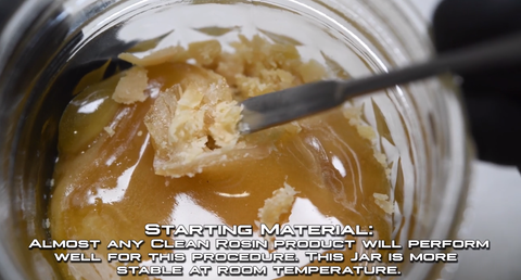 Collecting Rosin is easier when Pre-Forming Starting Material