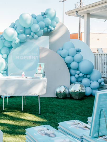 Madi Prewett x Lushra Made For This Moment Book Signing Backdrop Arch Rentals
